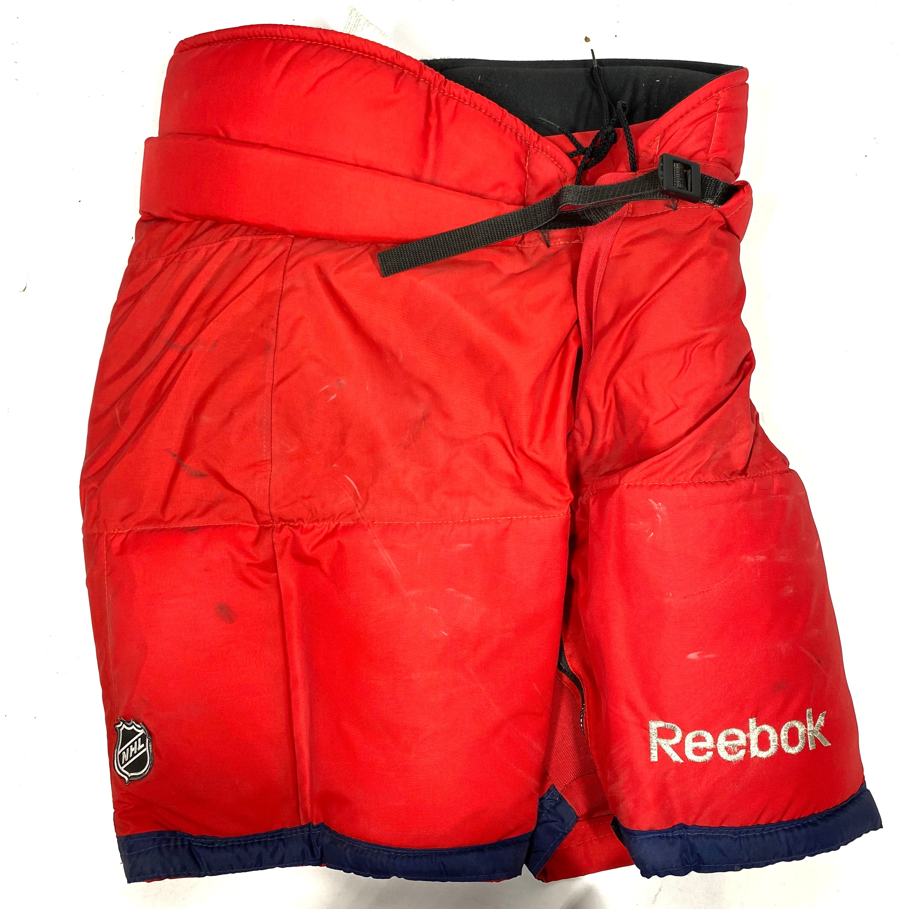 Reebok HP7000 - Pantalon de hockey d'occasion NHL Pro Stock - Blue Jackets de Columbus (rouge)